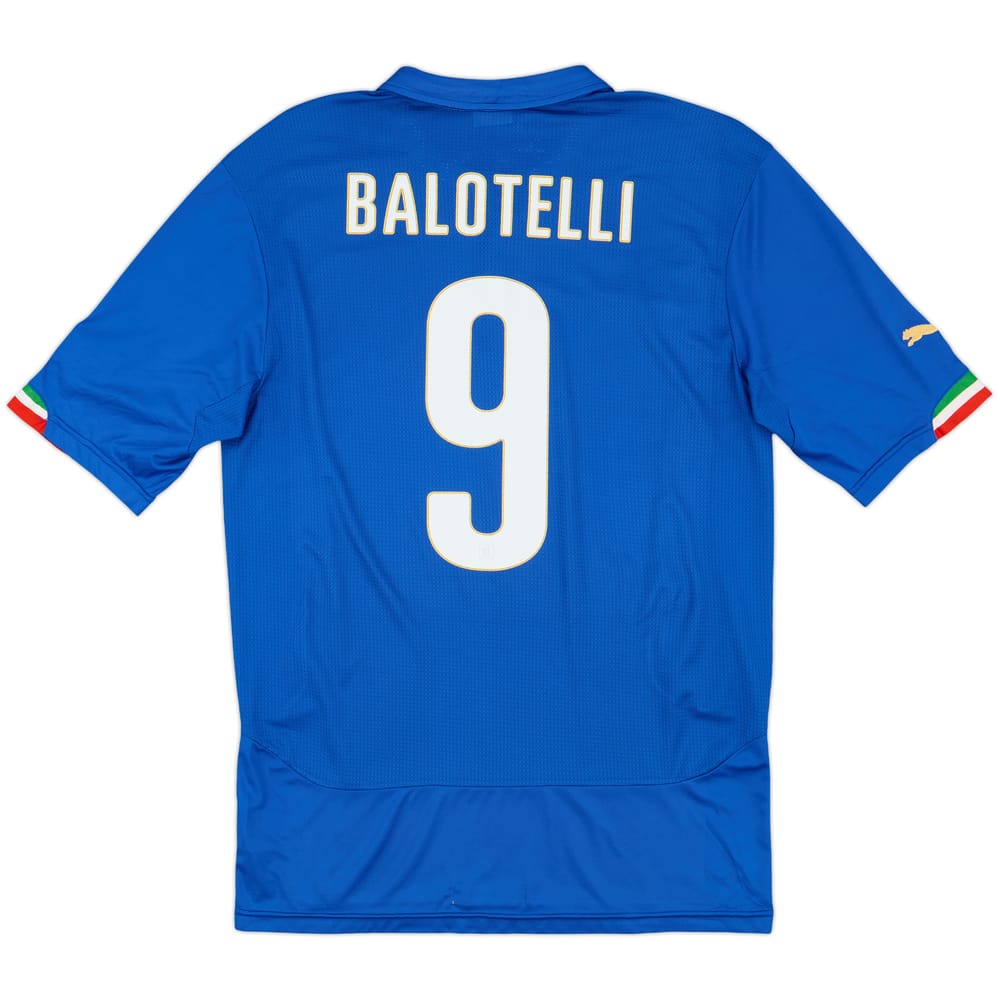 2014-15 Italy Home Shirt Balotelli #9 - 9/10 - (L)