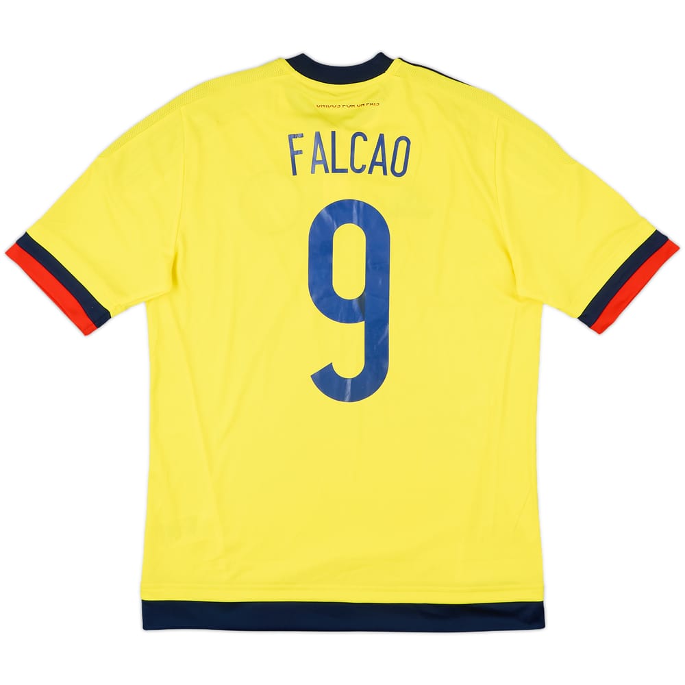 2015 Colombia Copa America Home Shirt Falcao #9 - 6/10 - (XL.Boys)