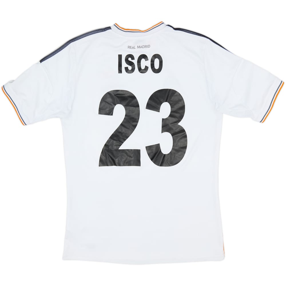 2013-14 Real Madrid Home Shirt Isco #23 - 7/10 - (XL.Boys)
