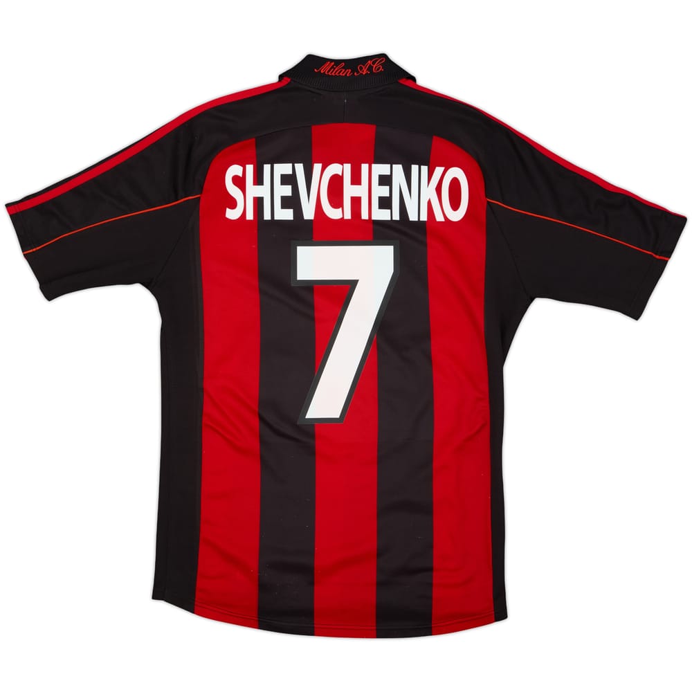 Camiseta de local del AC Milan 2000-02 Shevchenko #7 - 8/10 - (M)