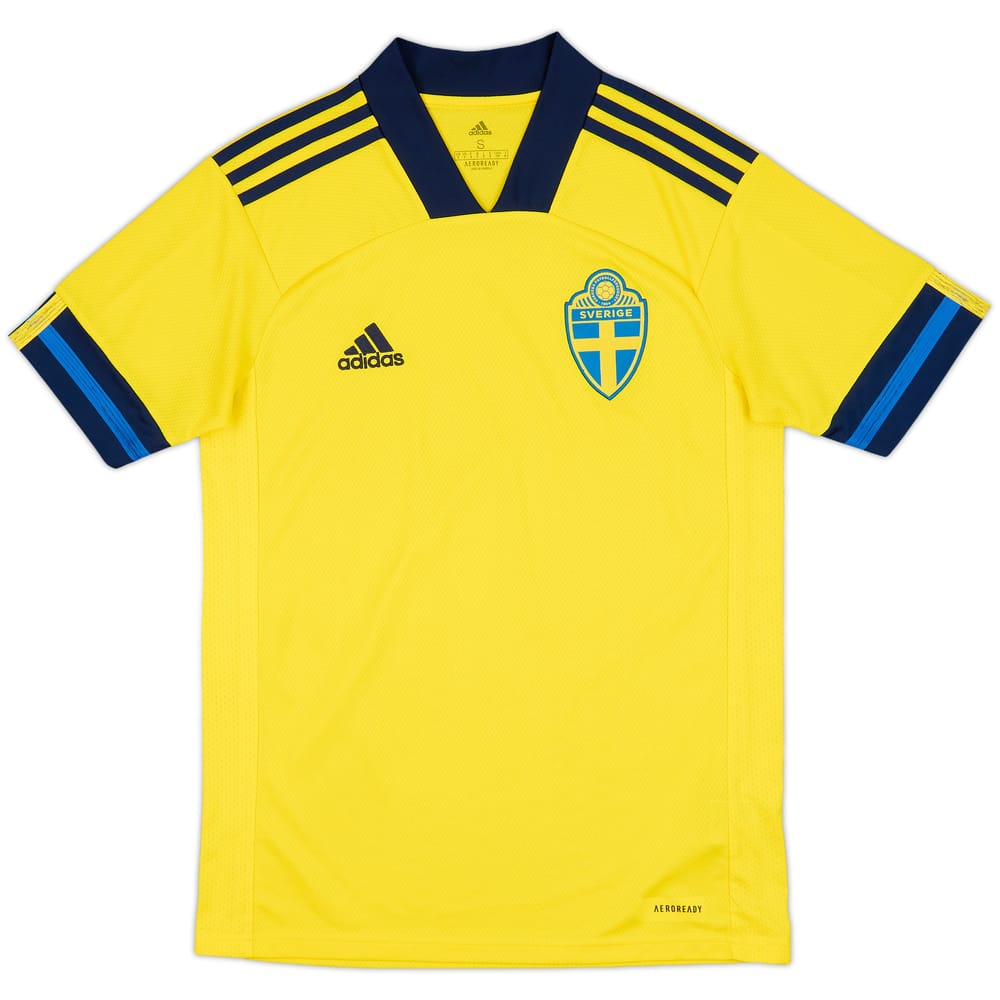 2020-21 Sweden Home Shirt - 9/10 - (S)