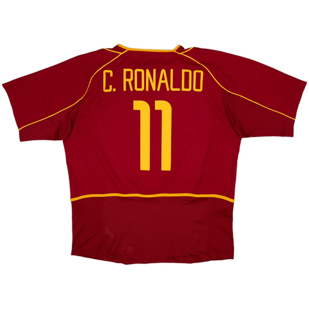 2002-04 Portugal Home Shirt C.Ronaldo #11 - 8/10 - (XL)
