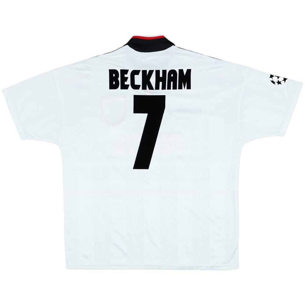 1997-99 Manchester United Away Shirt Beckham #7 - 9/10 - (XXL)