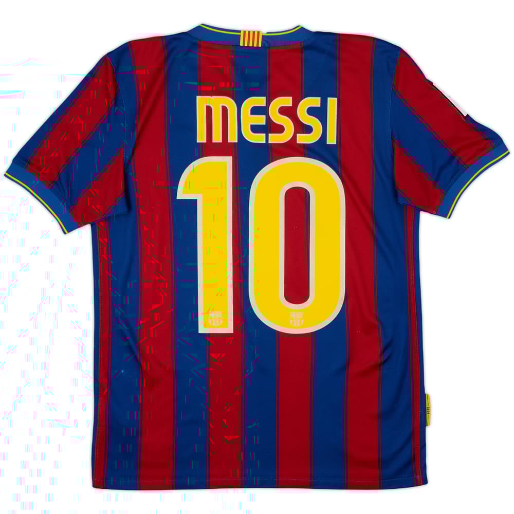 2009-10 Barcelona Home Shirt Messi #10 - 8/10 - (XL.Boys)