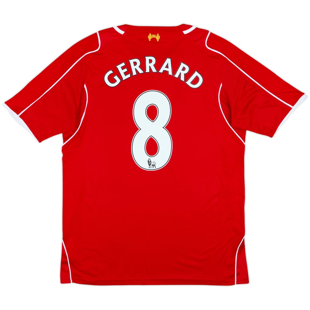 2014-15 Liverpool Home Shirt Gerrard #8 - 6/10 - (M)
