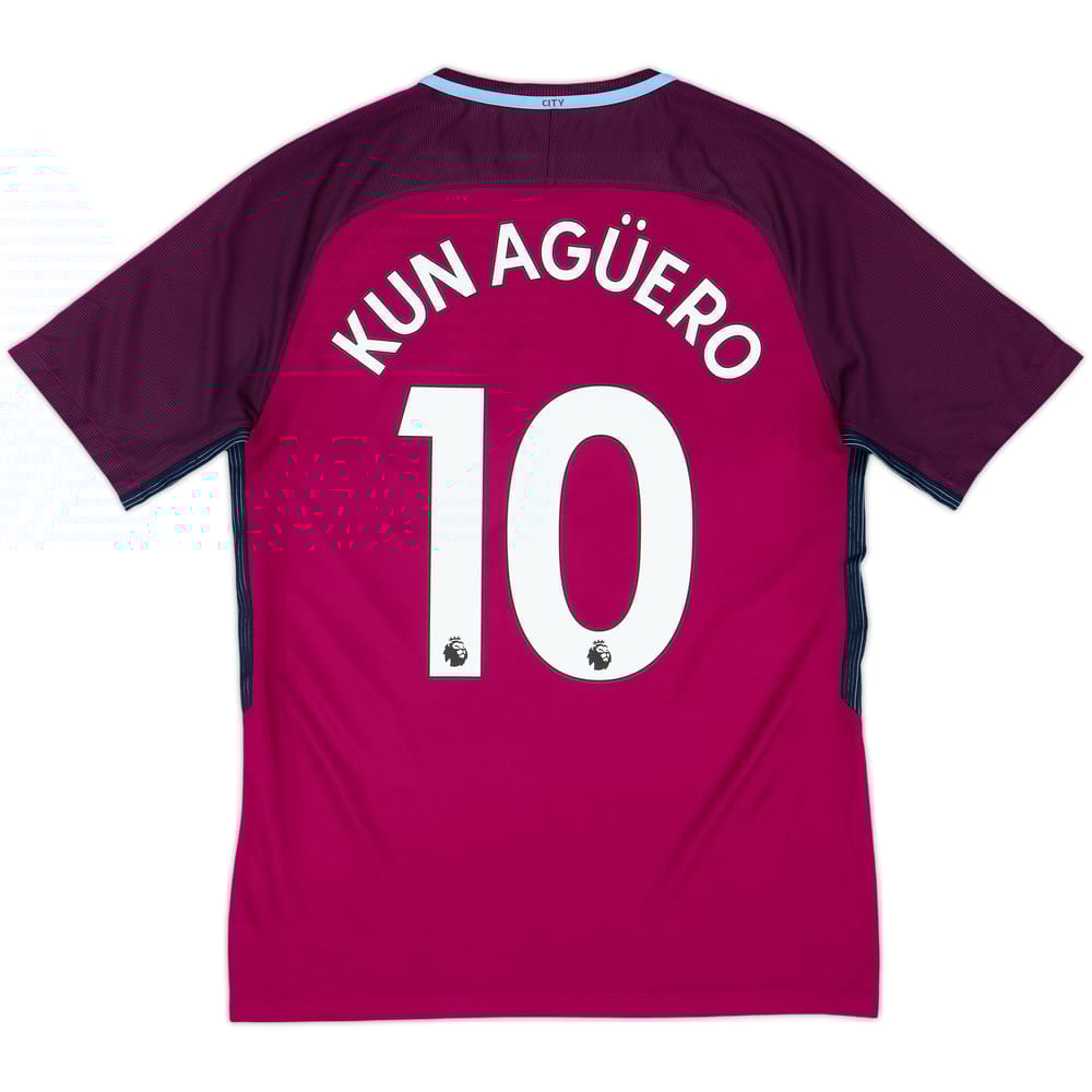 2017-18 Manchester City Away Shirt Kun Aguero #10 - 6/10 - (M)