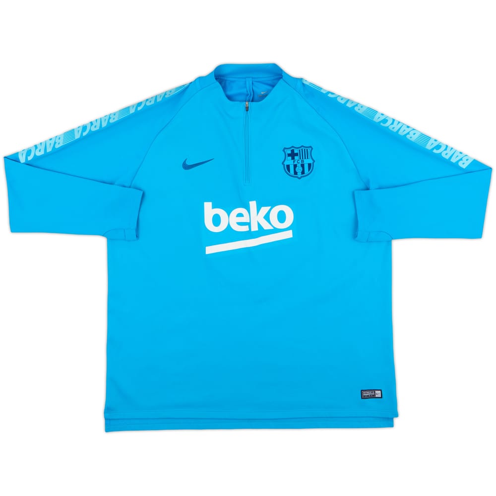 2019-20 Barcelona Nike 1/4 Zip Drill Top - 8/10 - (XXL)