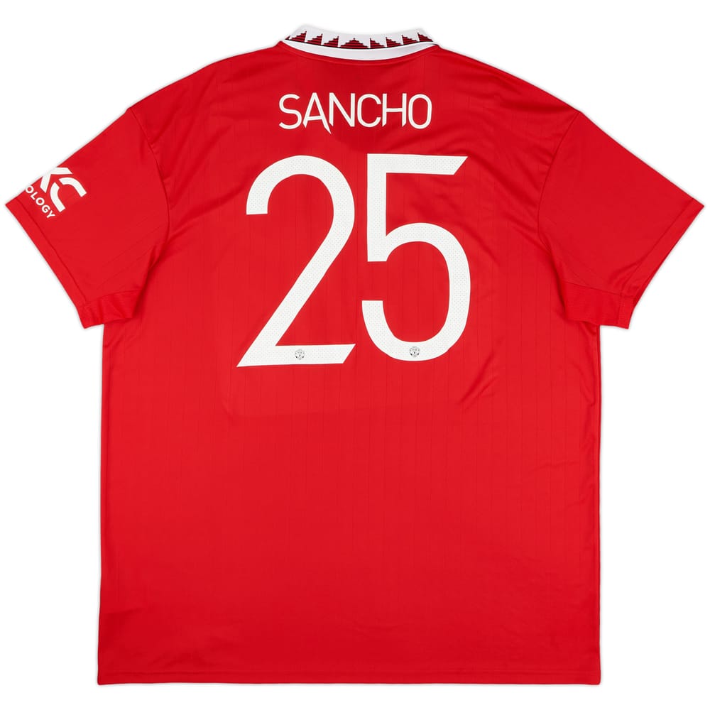 2022-23 Manchester United Home Shirt Sancho #25 - 7/10 - (XXL)
