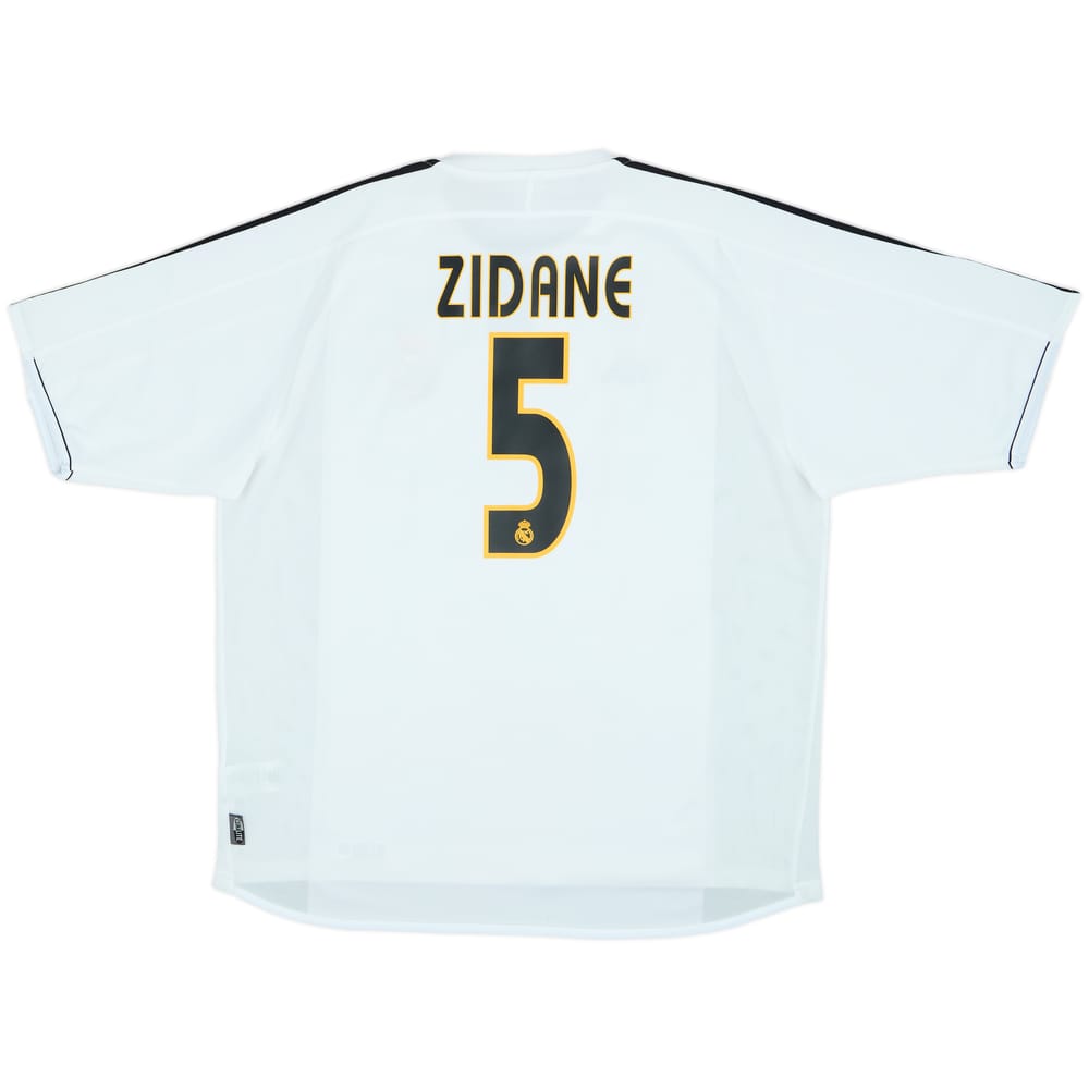 2003-04 Real Madrid Home Shirt Zidane #5 - 6/10 - (XL)