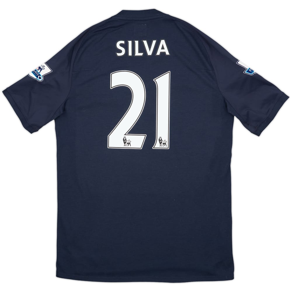 2010-12 Manchester City Away Shirt Silva #21 - 8/10 - (L)