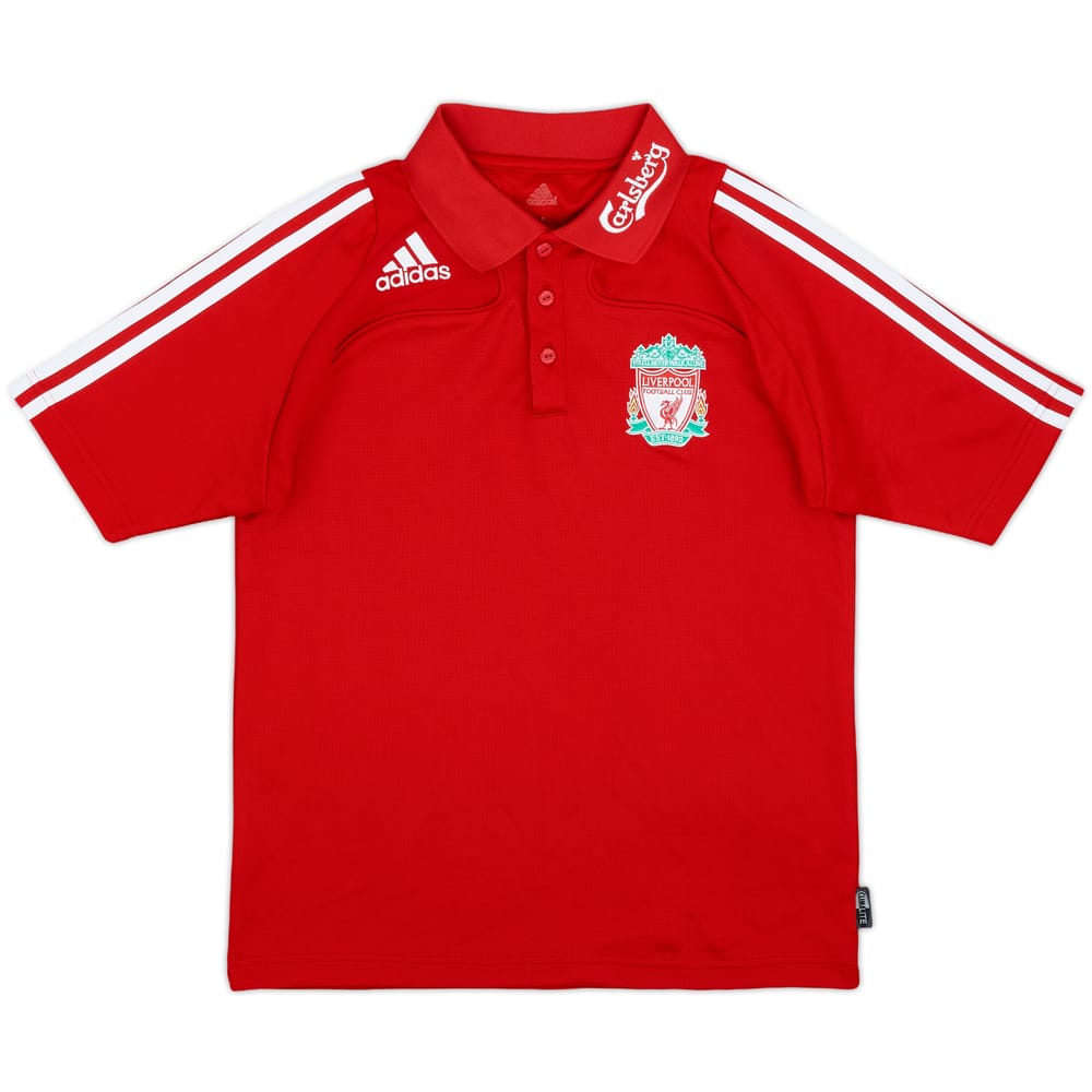 2008-09 Liverpool adidas Polo Shirt - 8/10 - (S)
