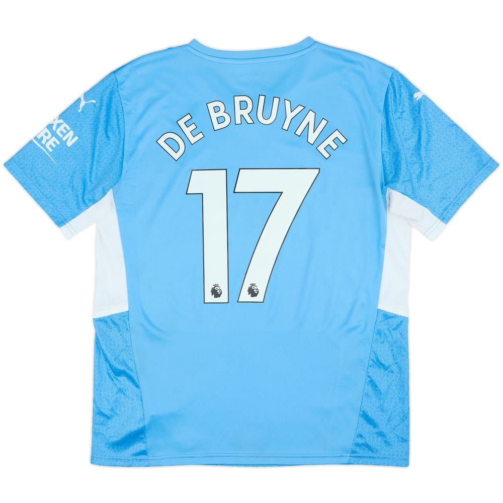 2021-22 Manchester City Home Shirt De Bruyne #17 - 4/10 - (L)
