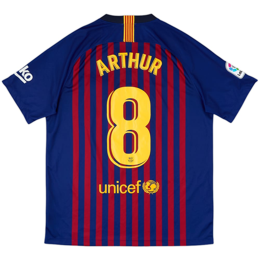 2018-19 Barcelona Home Shirt Arthur #8 - 8/10 - (L)