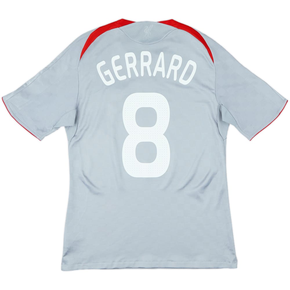 2008-09 Liverpool Away Shirt Gerrard #8 - 6/10 - (S)