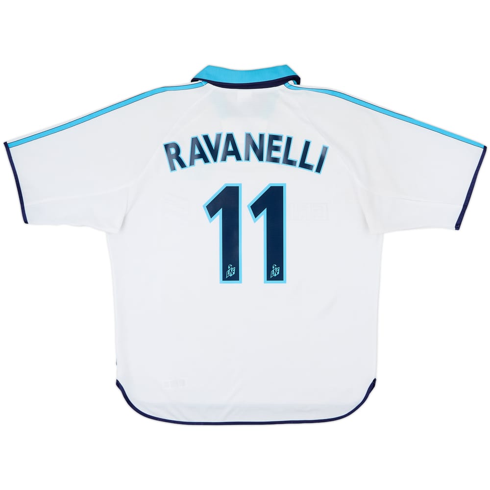 1999-00 Olympique Marseille Home Shirt Ravanelli #11 - 7/10 - (L)