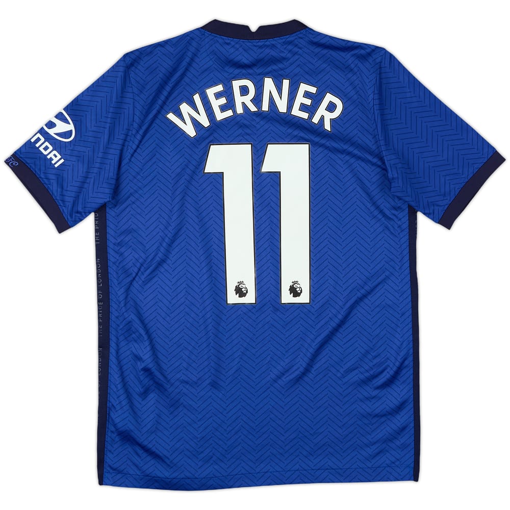 2020-21 Chelsea Home Shirt Werner #11 - 9/10 - (XL.Boys)