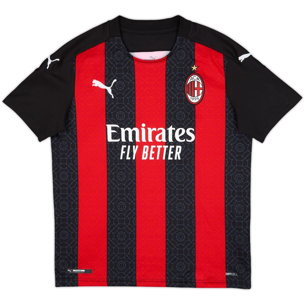 2020-21 AC Milan Home Shirt - 10/10 - (L.Boys)