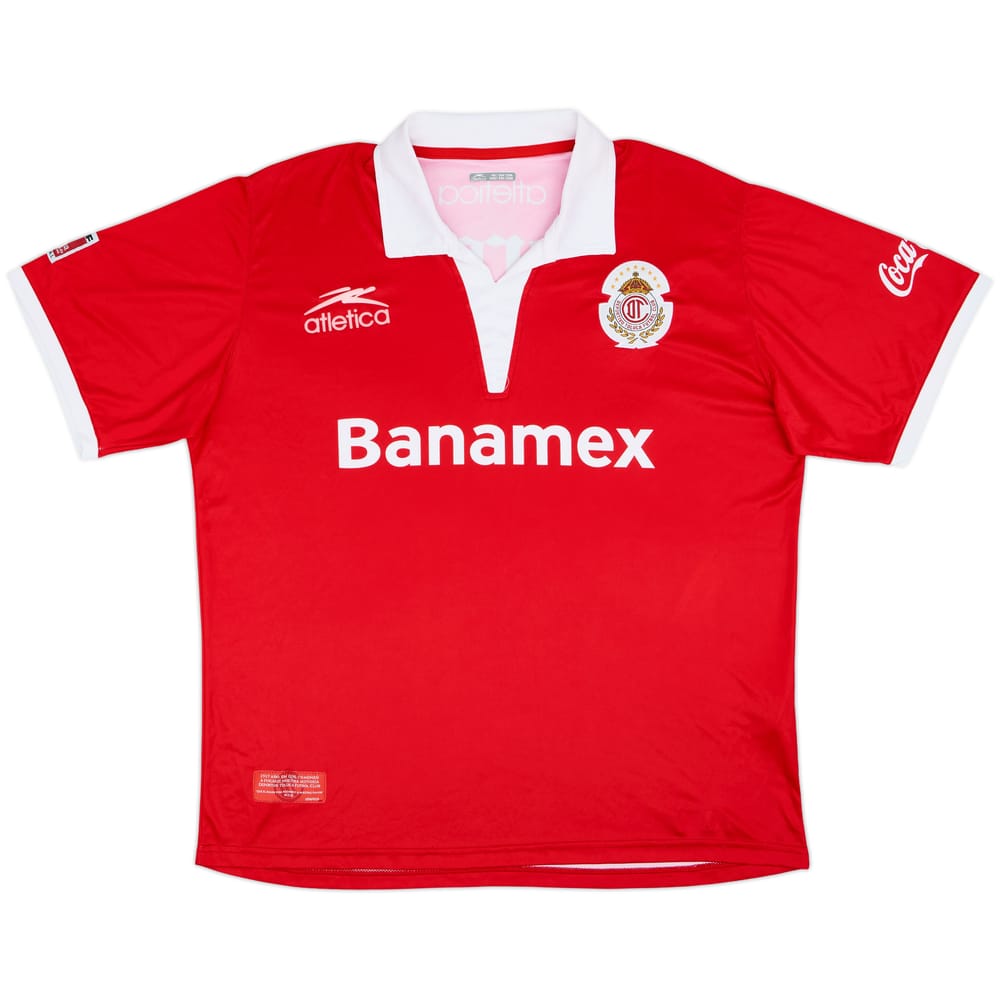 2009-10 Deportivo Toluca CONCACAF Champions League Home Shirt - 8/10 - (XXL)