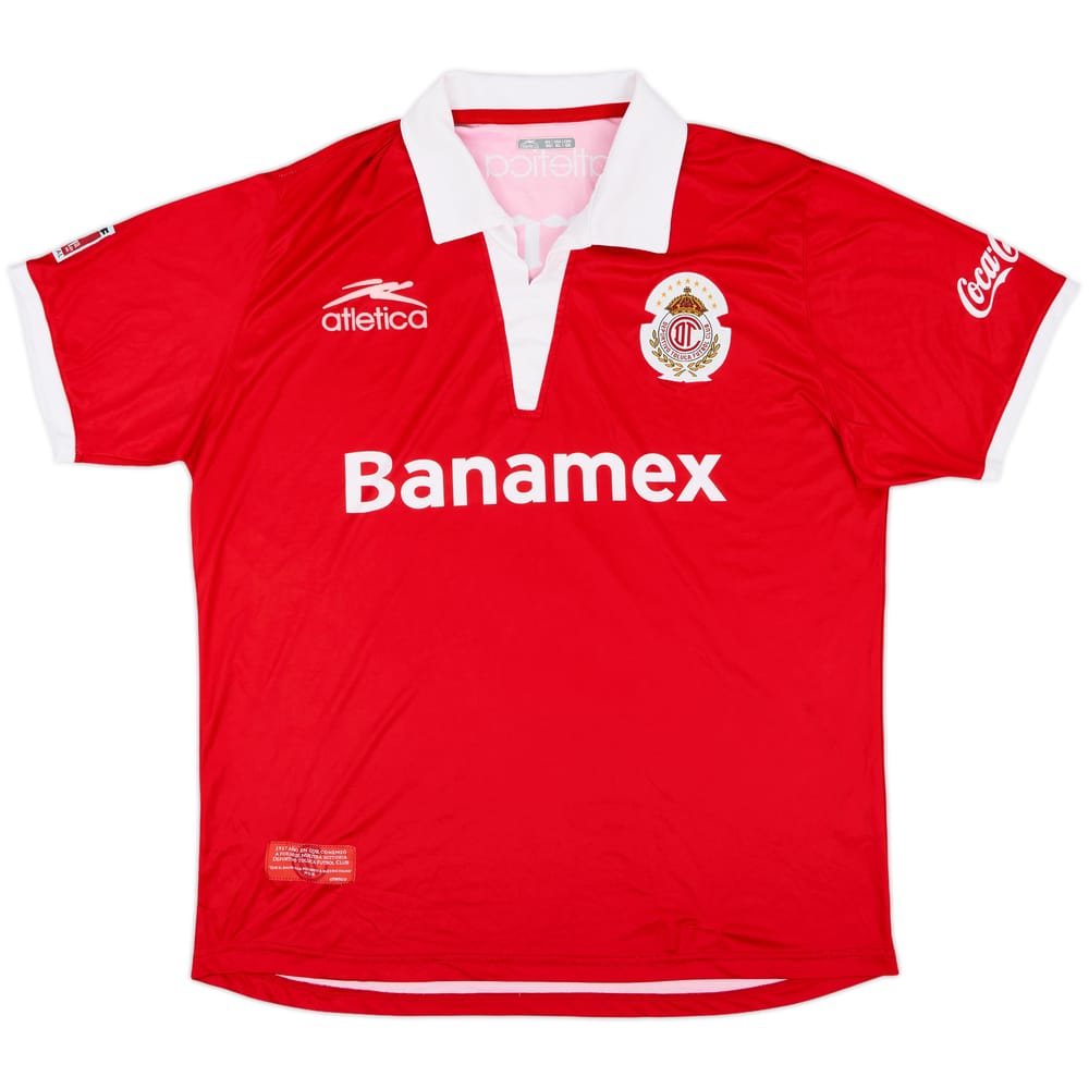 2009-10 Deportivo Toluca CONCACAF Champions League Home Shirt - 9/10 - (XL)