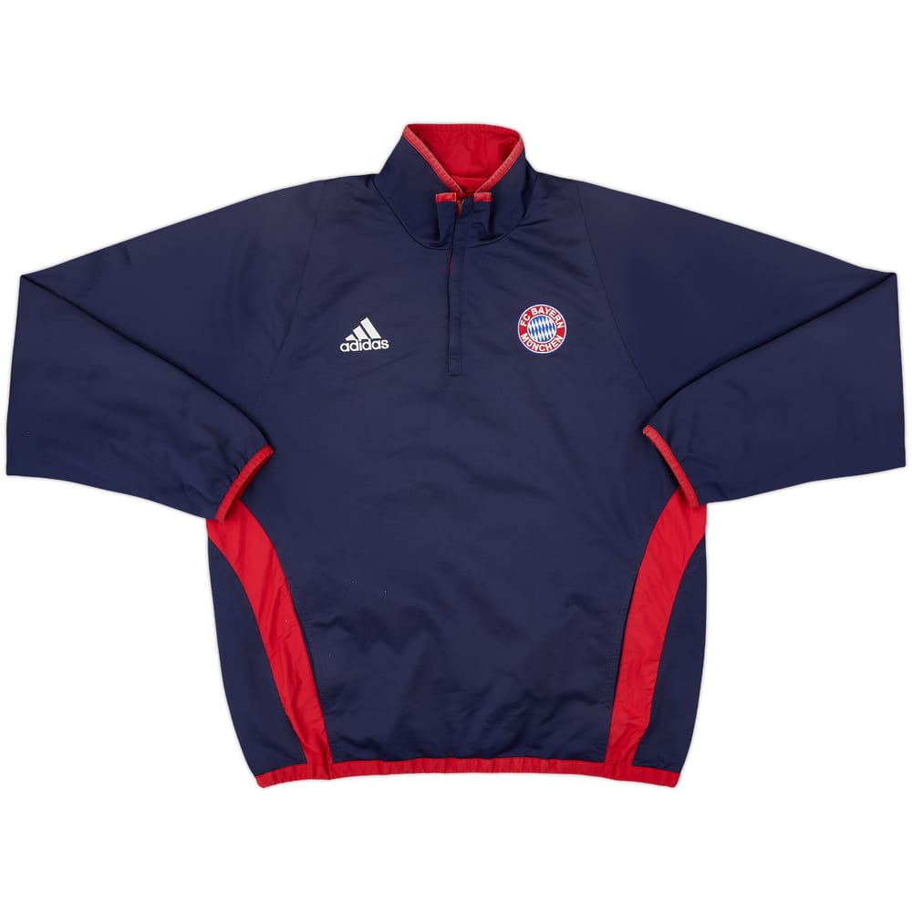 2003-04 Bayern Munich adidas Reversible 1/4 Zip Track Jacket - 7/10 - (M/L)