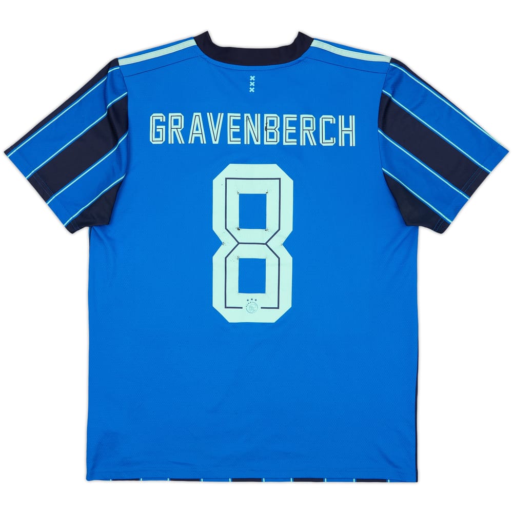 2021-22 Ajax Away Shirt Gravenberch #8 - 6/10 - (L)