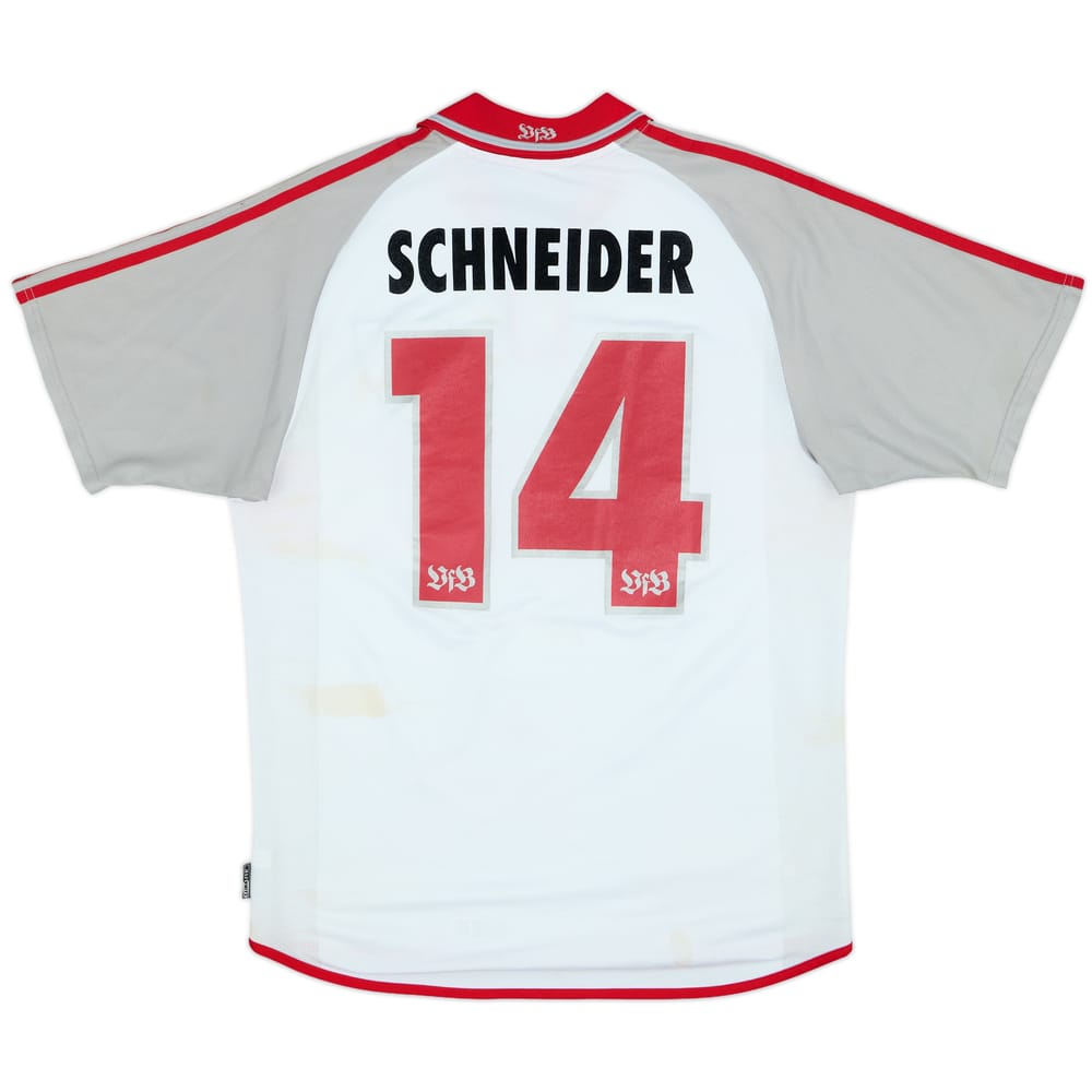 2000-02 Stuttgart Home Shirt Schneider #14 - 4/10 - (M)
