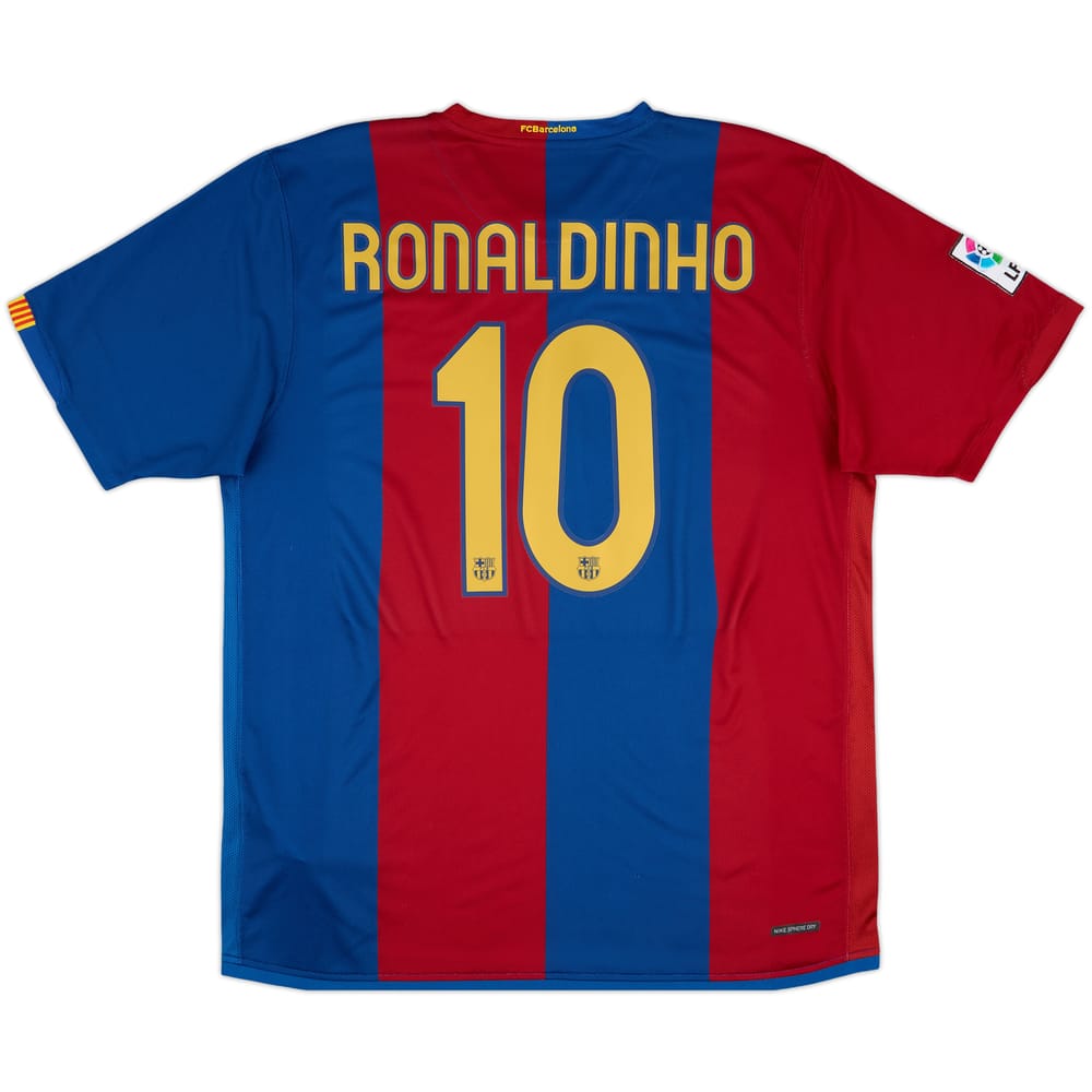 2006-07 Barcelona Home Shirt Ronaldinho #10 - 8/10 - (XL)
