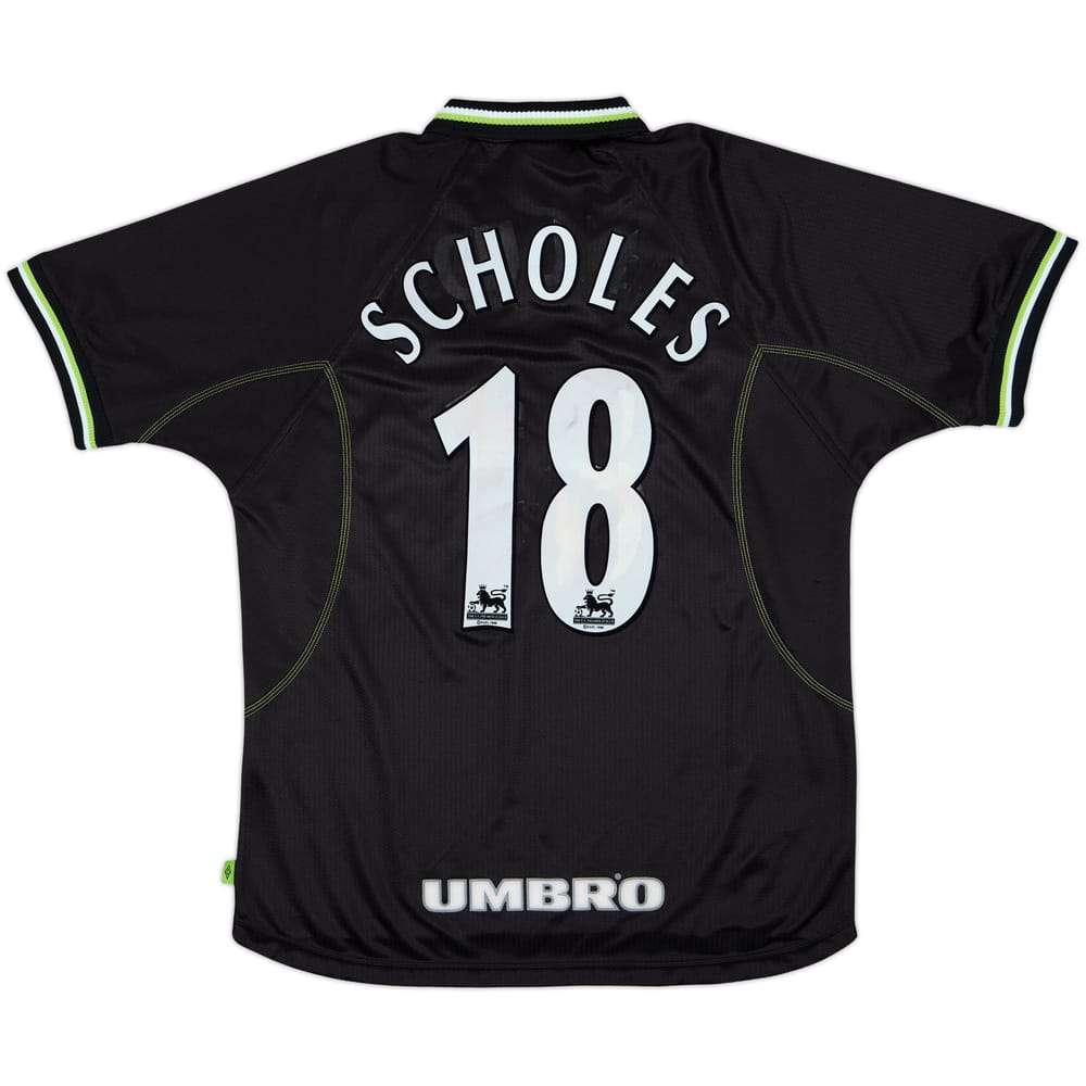 1998-99 Manchester United Third Shirt Scholes #18 - 5/10 - (L)