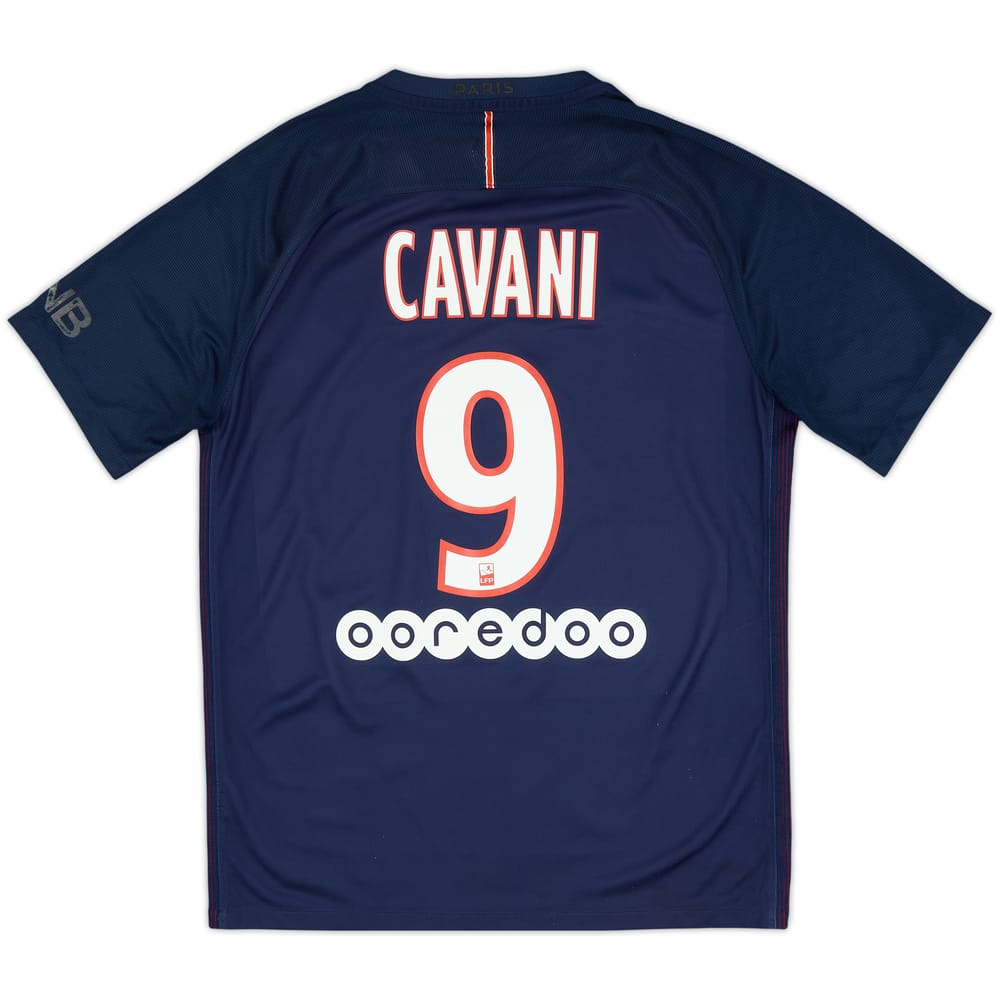 2016-17 Paris Saint-Germain Home Shirt Cavani #9 - 5/10 - (M)