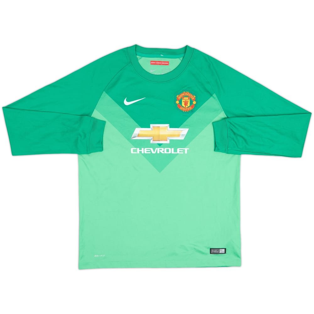 2014-15 Manchester United GK Shirt - 10/10 - (XL.Boys)