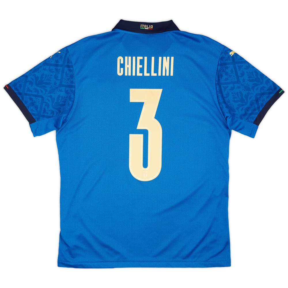 2020-21 Italy Player Issue Home Shirt Chiellini #3 - In Box