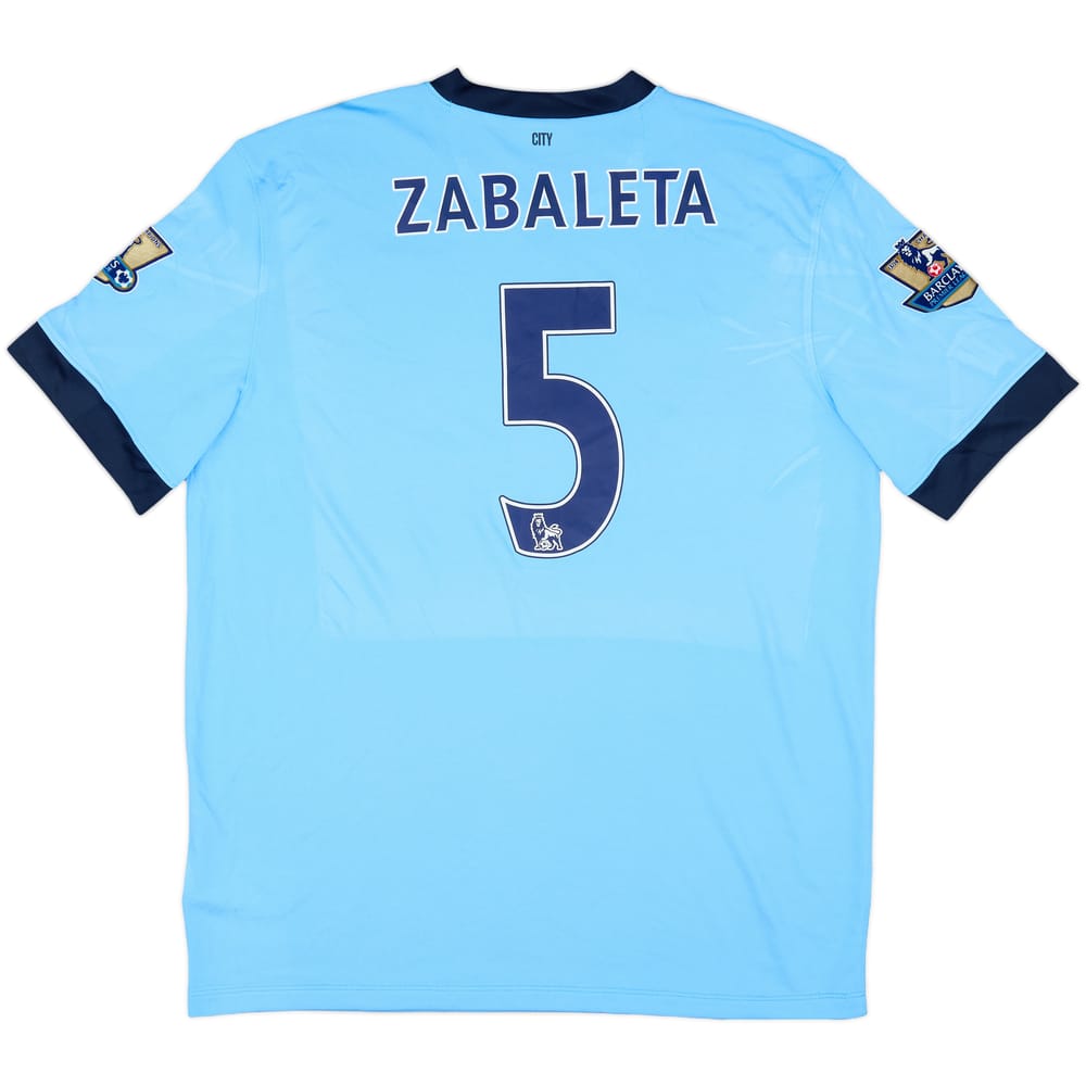 2014-15 Manchester City Home Shirt Zabaleta #5 - 8/10 - (XL)
