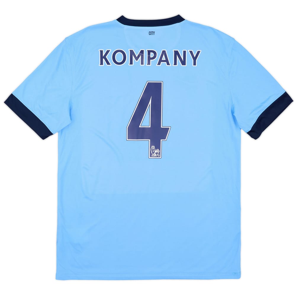2014-15 Manchester City Home Shirt Kompany #4 - 10/10 - (L)