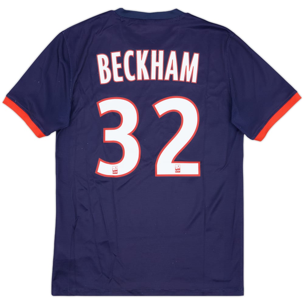 2013-14 Paris Saint-Germain Home Shirt Beckham #32 - 7/10 - (S)