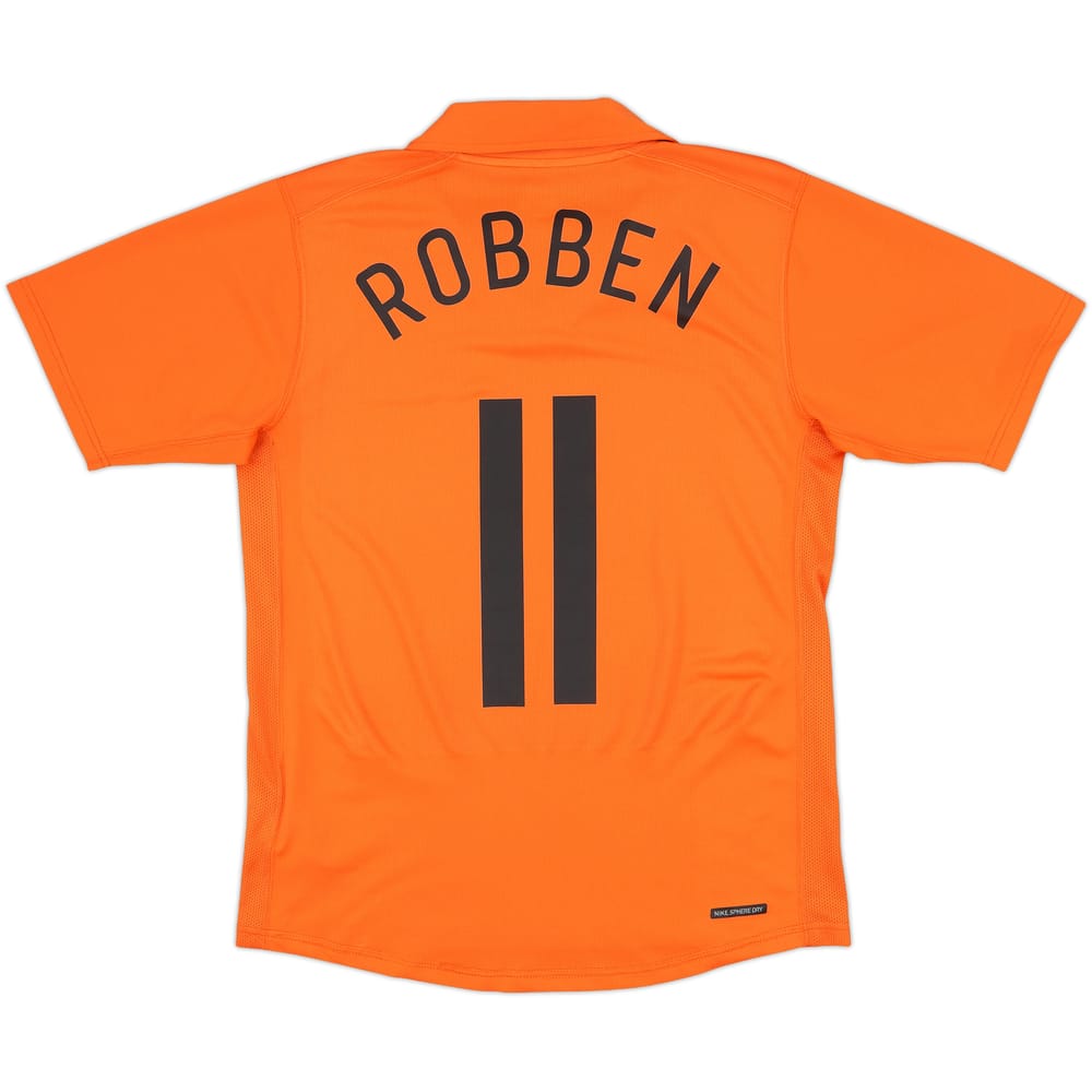 2006-08 Netherlands Home Shirt Robben #11 - 5/10 - (S)