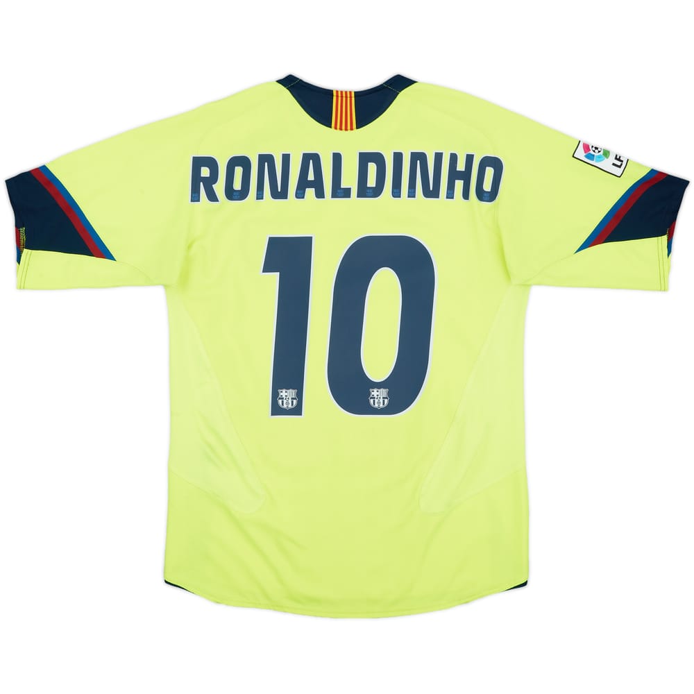 2005-06 Barcelona Away Shirt Ronaldinho #10 - 8/10 - (S)