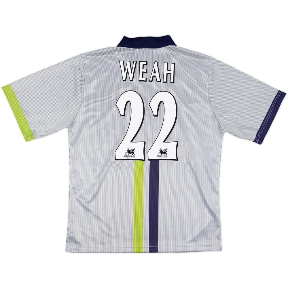 2000-02 Manchester City Away Shirt Weah #22 - 9/10 - (M)