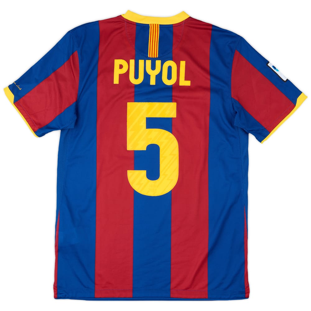 2010-11 Barcelona Home Shirt Puyol #5 - 8/10 - (M)