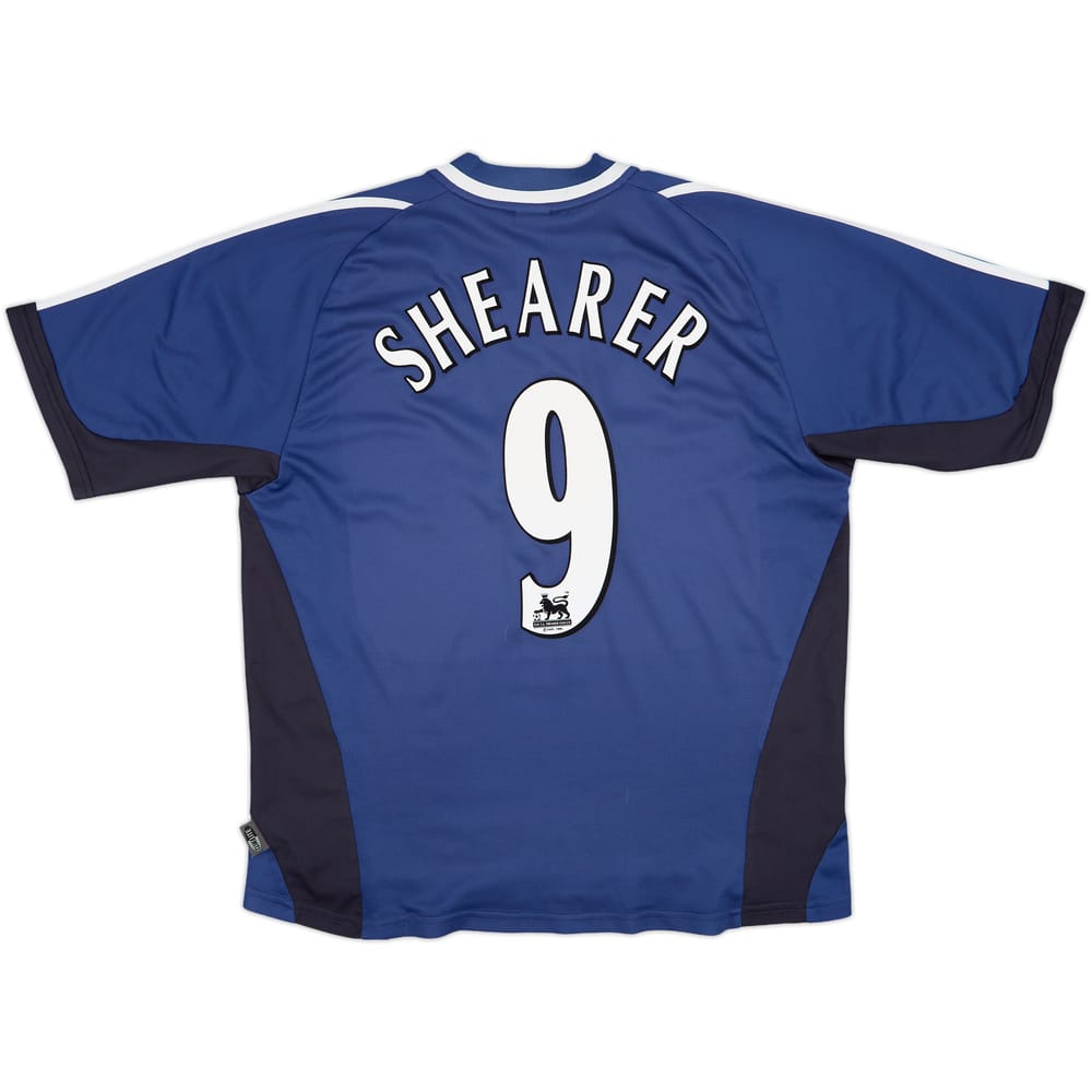2001-02 Newcastle Away Shirt Shearer #9 - 8/10 - (L)