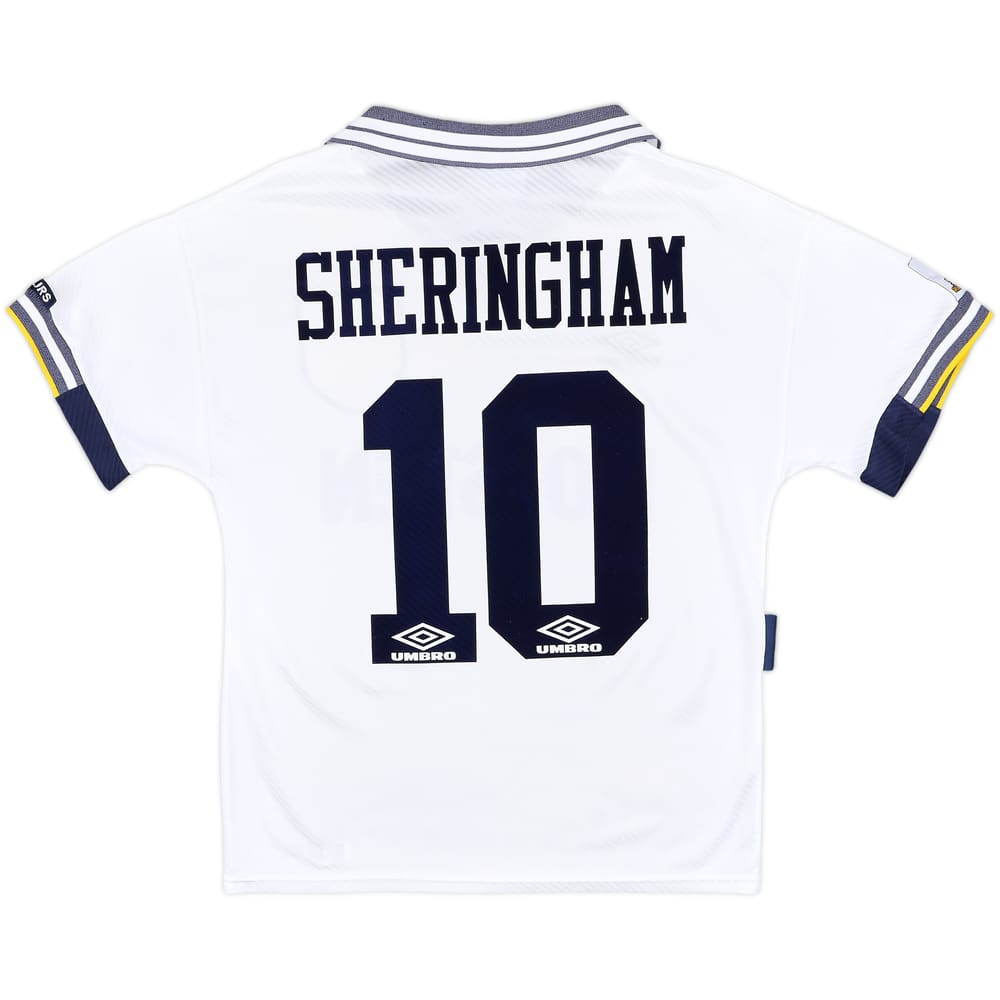 1994-95 Tottenham Home Shirt Sheringham #10 - 7/10 - (S)