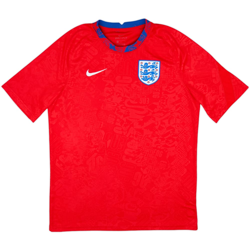 2020-22 England Nike Pre-Match Training Shirt - 9/10 - (L)