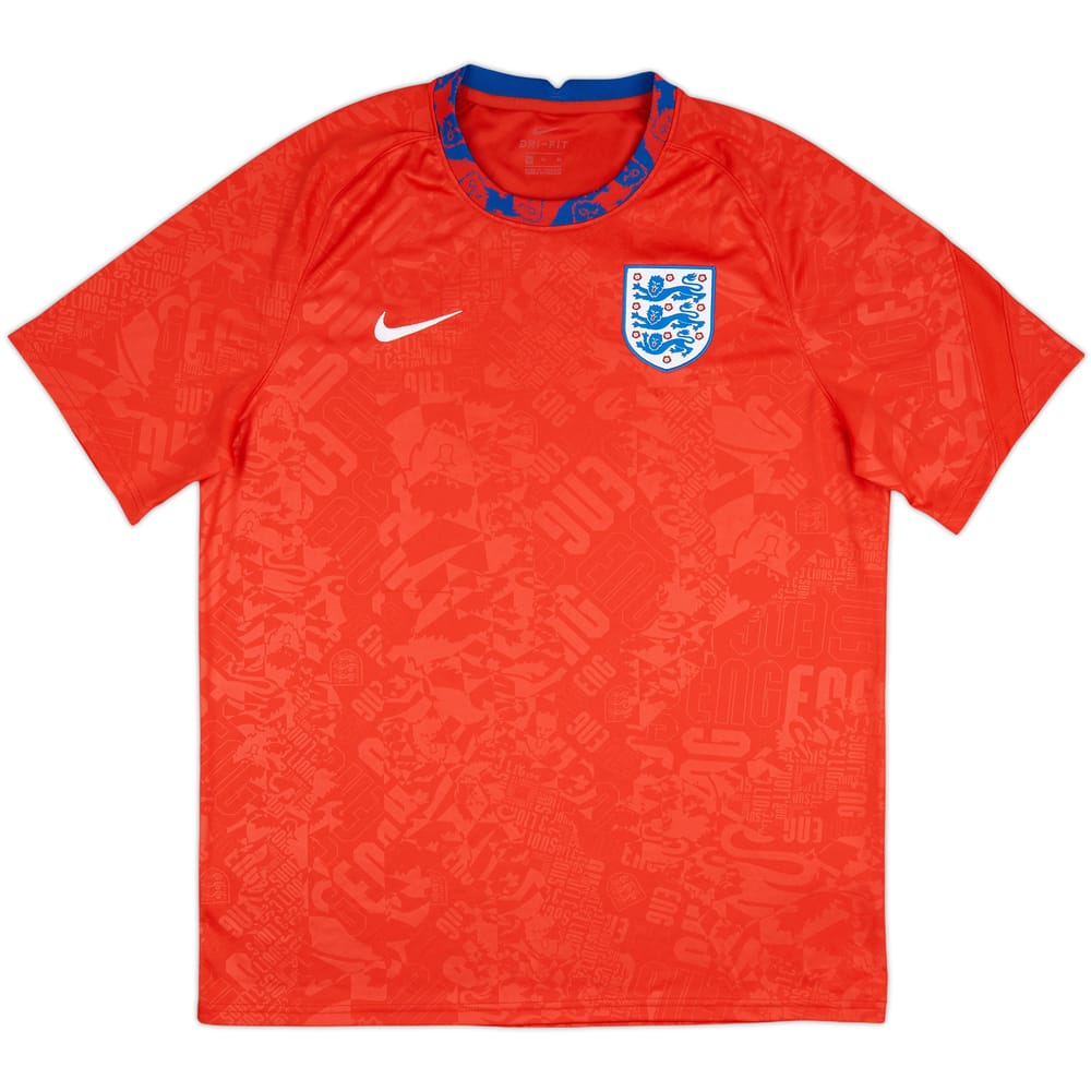 2020-21 England Nike Training Shirt - 8/10 - (XL)