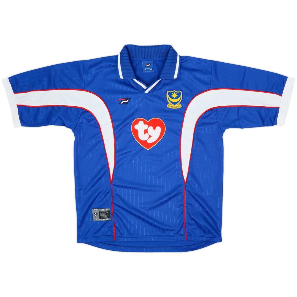 2002-03 Portsmouth Home Shirt - 10/10 - (M)