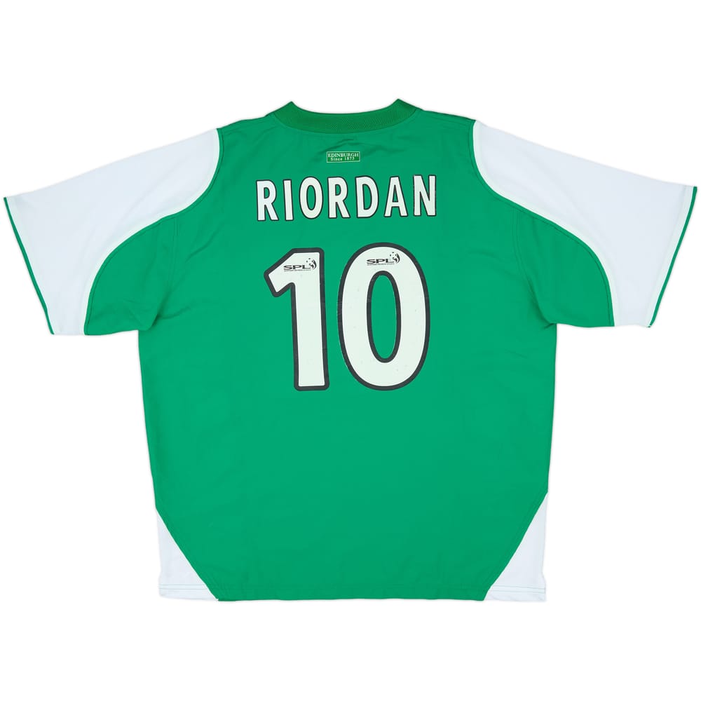 2004-05 Hibernian Home Shirt Riordan #10 - 5/10 - (3XL)