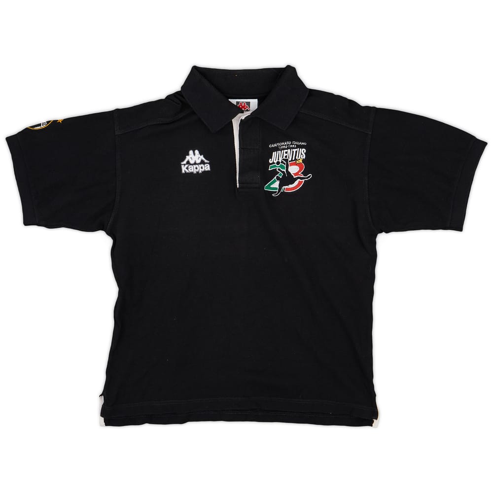 1994-95 Juventus 'Campionato Italiano' Kappa Polo Shirt - 9/10 - (S)