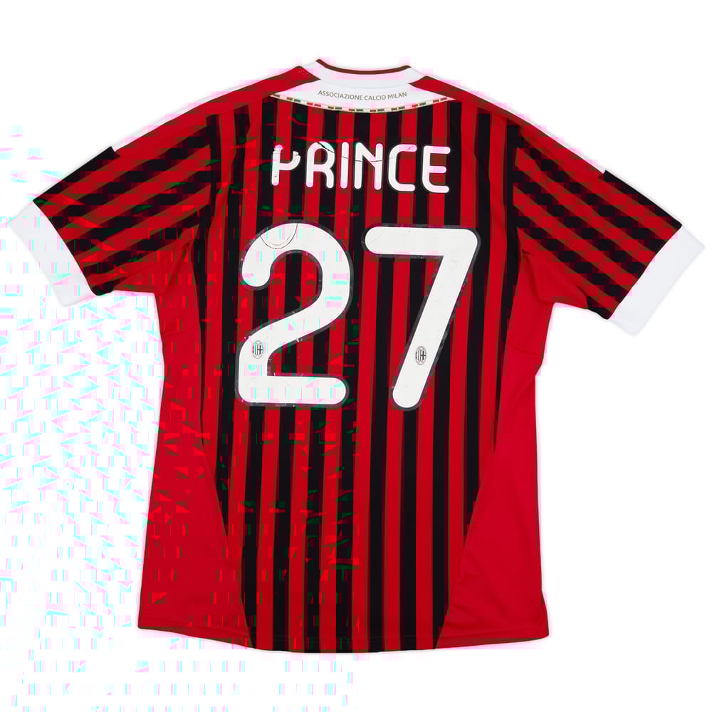 2011-12 AC Milan Home Shirt Prince #27 - 5/10 - (M)