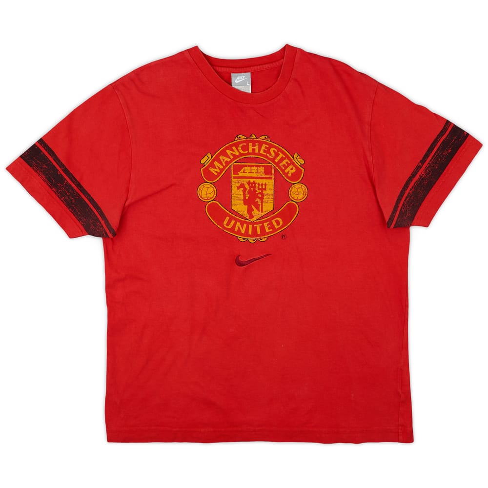 2008-09 Manchester United Nike Graphic Tee - 7/10 - (L)