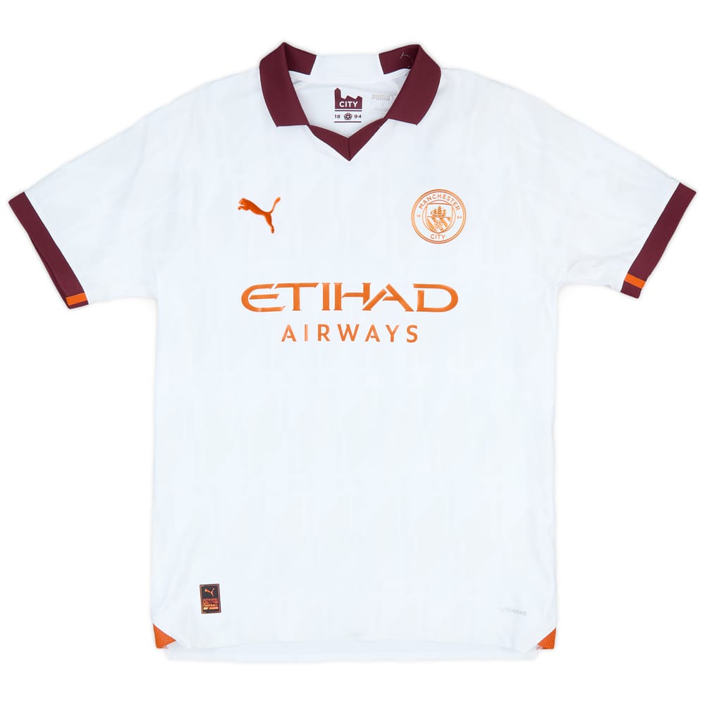 2023-24 Manchester City Authentic Away Shirt - As New - (L)