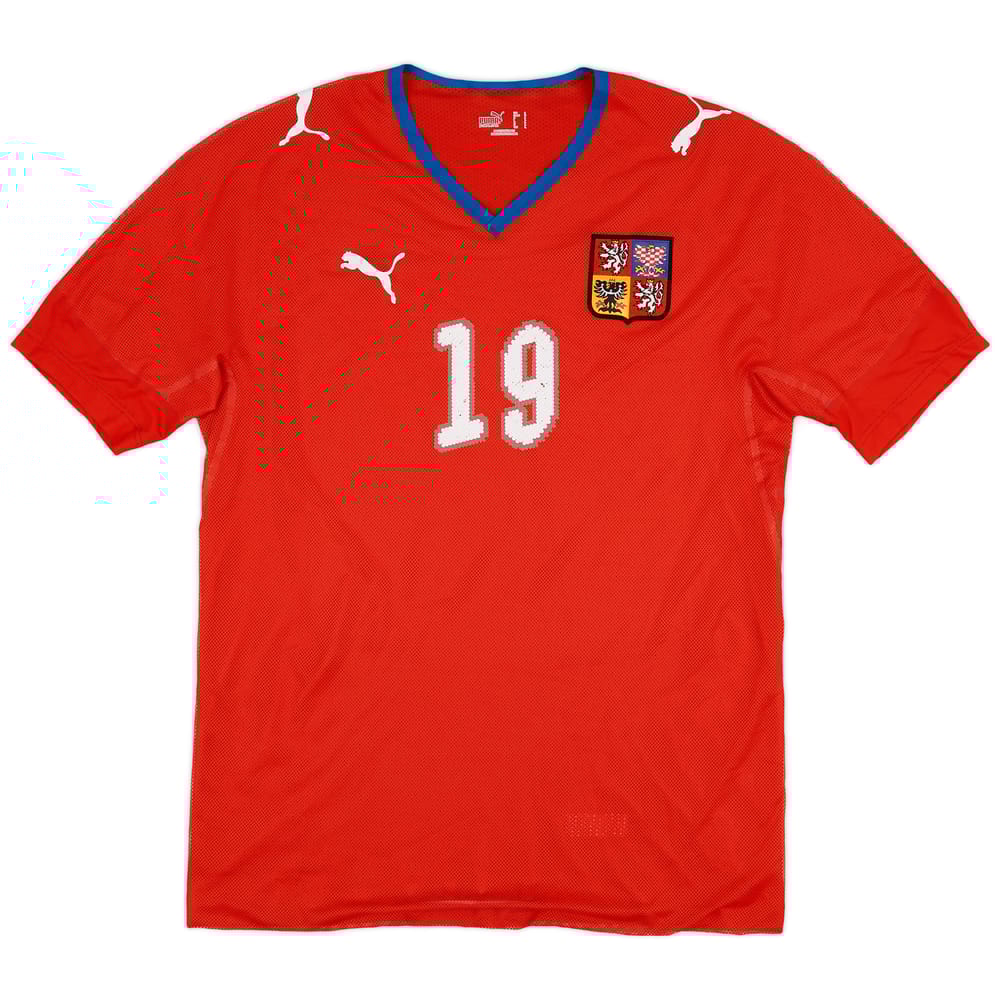 2008-09 Czech Republic Player Issue Home Shirt #19 - 5/10 - (L)