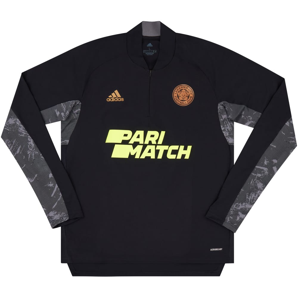 2021-22 Leicester Player Issue 1/4 Zip Training Top (Excellent)